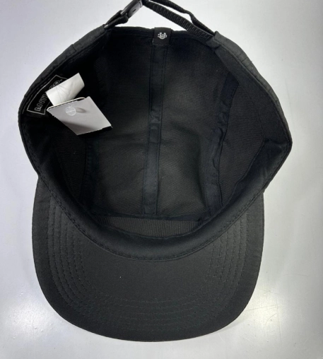 BONÉ FIVE PANEL ORIGINAL PRETO COM ESTAMPA BRANCO